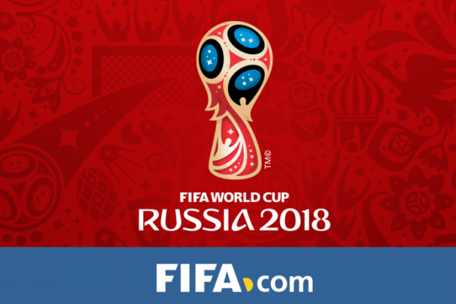 
 Logo Piala Dunia 2018 di Rusia.