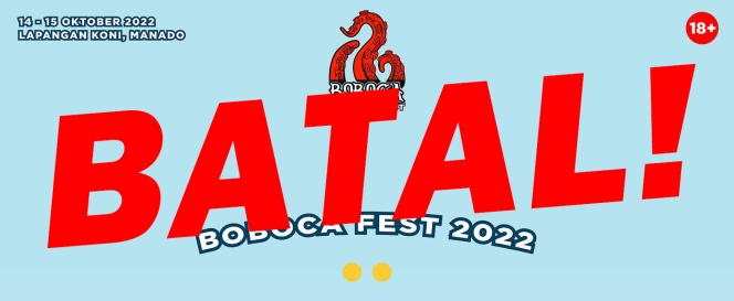 
 Boboca Fest Manado Batal Digelar, Sejumlah Pihak Nilai Penyelenggara Tidak Profesional