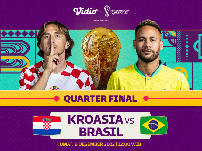 
 Kroasia vs Brasil. (Foto: tangkapan layar vidio.com)