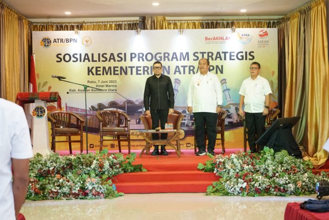 
 Wabup Asahan Taufiq ZA Hadiri Sosialisasi Program Strategis Kementerian ATR/BPN
