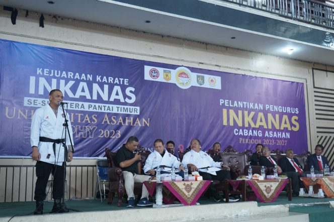 
 Wakil Bupati Asahan Hadiri Kejuaraan Karate INKANAS Se- Sumatera Pantai Timur