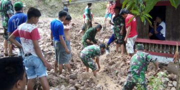 BPBD, TNI dan Polri Kompak Tangani Bencana Longsor