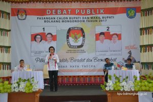 Makin dicintai rakyat Bolmong : Pasangan nomor urut 1 tampil memukau saat debat pertama dan kedua. 