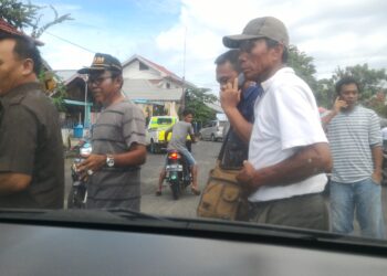 Pendukung Salihi Hadang Juru Sita PN Kotamobagu