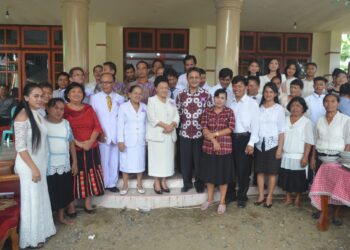 Yanny Tuuk HadiriPentahbisan Bangunan GPDi Eklesia Pusian Barat