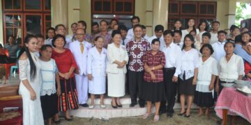 Yanny Tuuk HadiriPentahbisan Bangunan GPDi Eklesia Pusian Barat