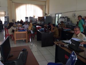 Suasana di ruangan BKD Bolmong