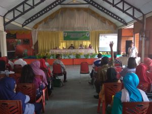 Suasana pertemuan pembentukan tim kota sehat, dan sosialisasi pokja Desa dan Kelurahan, tingkat Kota Kotamobagu