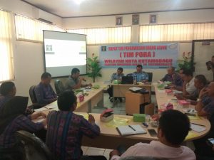 Pertemuan pembentukan tim PORA di Kantor Imigrasi Kelas III, Kotamobagu