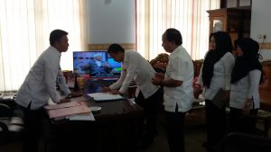 Sertijab Kepala Inspektorat Kotamobagu di ruang kerja Sekkot.