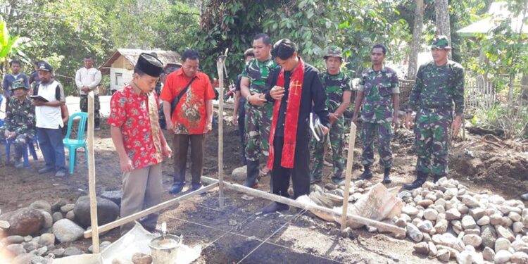 Peletakan Batu Pertama Kantor Tiga Pilar Didoakan Tokoh Agama