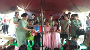 Kegiatan Paskah ibu Persit Kodim 1303 Bolmong