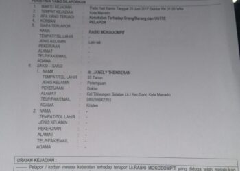 Dilaporkan ke Polresta Manado, Raski: Laporan Sudah Dicabut