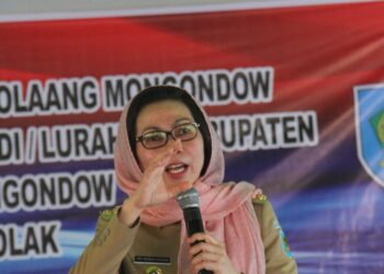 Warna Cat Pagar di Bolmong Diseragamkan Merah Putih