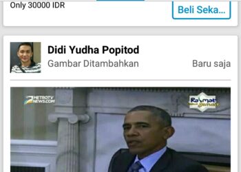 Netizen Bikin Meme Obama ke Mopait