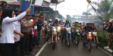Tatong Lepas 216 Peserta Fun Venture Trail Polres Bolmong   