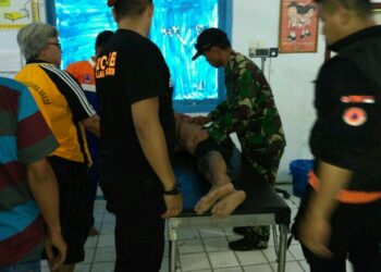 Tim SAR, Yon Armed Bogani dan TRC PB BPBD Selamatkan Anak Tenggelam