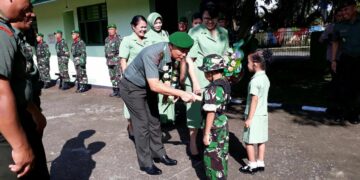 Beri Pembinaan Teritorial, Danrem 131/Santiago Kunker ke Kodim 1303 Bolmong