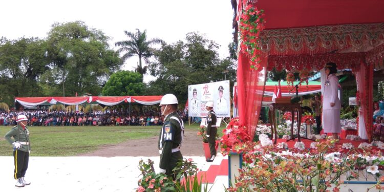 Tatong Irup, Upacara HUT Proklamasi Berlangsung Khidmat