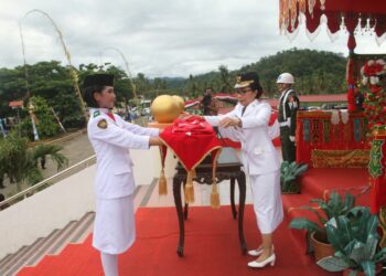 Upacara HUT ke-72 RI di Bolmong Berlangsung Khidmat