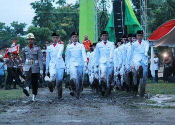 Paskibraka Kotamobagu Apel Akbar dengan Presiden