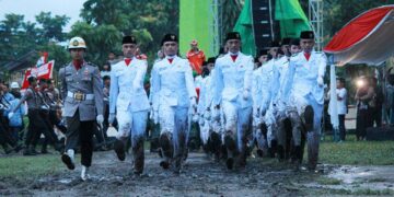 Paskibraka Kotamobagu Apel Akbar dengan Presiden