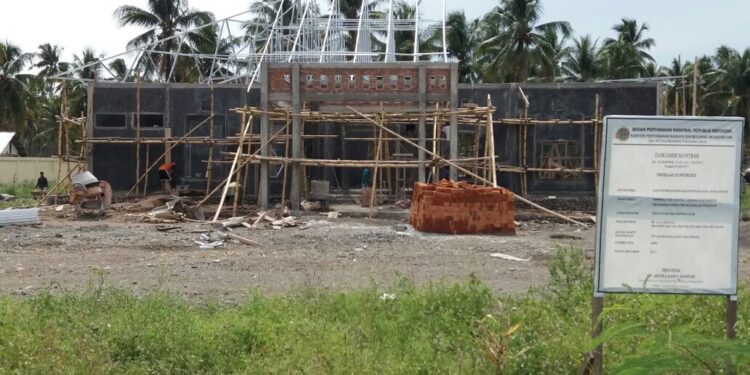 Pembangunan Kantor BPN Bolmong Tak Kantongi IMB   