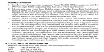 KPU Kotamobagu Umumkan Syarat Dukungan Bakal Calon Perseorangan