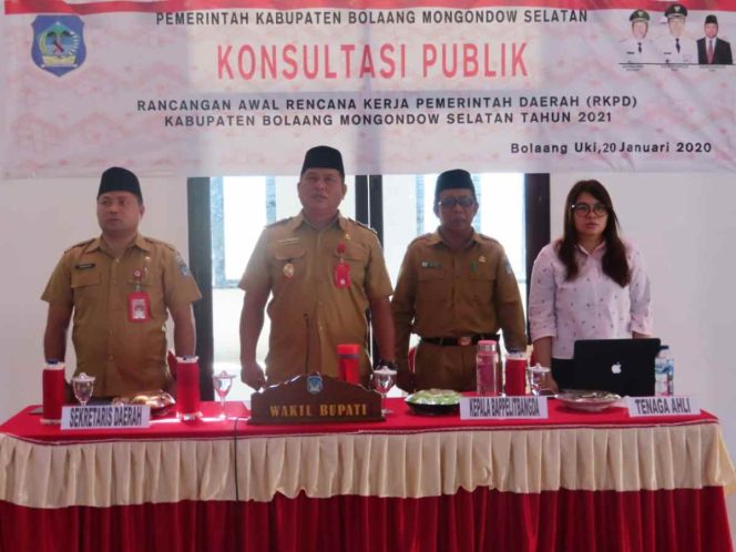 
Daerah Pertama di Sulut Lakukan Konsultasi Publik RKPD, Ini Sasaran Prioritas Pembangunan Bolsel 2021 