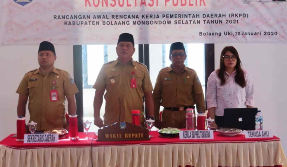 Daerah Pertama di Sulut Lakukan Konsultasi Publik RKPD, Ini Sasaran Prioritas Pembangunan Bolsel 2021