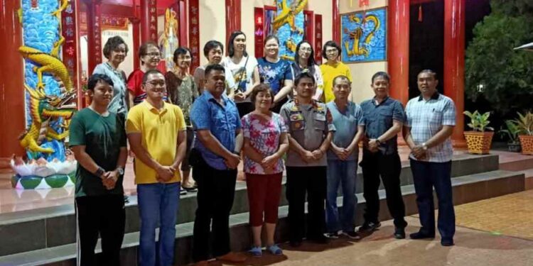 Jelang Perayaan Imlek, Kapolres Kotamobagu Sambangi Klenteng Thian Shang Seng Mu Kung