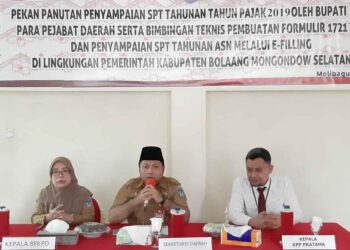 BPKPD Bolsel Gelar Pekan Panutan Penyampaian SPT dan Bimtek Pembuatan Formulir 1721-A2