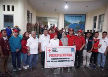 Bantuan Pemda dan Masyarakat Bolsel, MW KAHMI Sulut, Anggota DPR RI Hi Herson Mayulu SIP Terkait Bencana Banjir dan Longsor, Diserahkan ke Pemda Bolmut