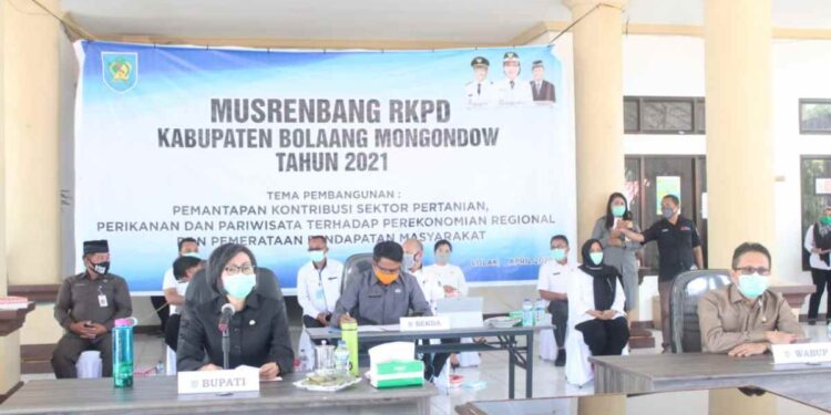 Pemkab Bolmong Gelar 3 Agenda Lewat Video Conference