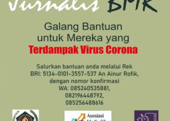 Jurnalis BMR Galang Bantuan untuk Warga Terdampak Covid-19