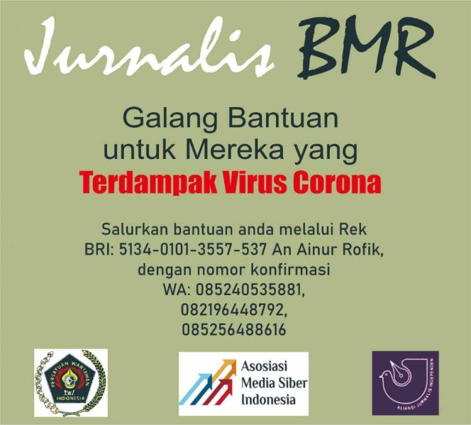 
Jurnalis BMR Galang Bantuan untuk Warga Terdampak Covid-19