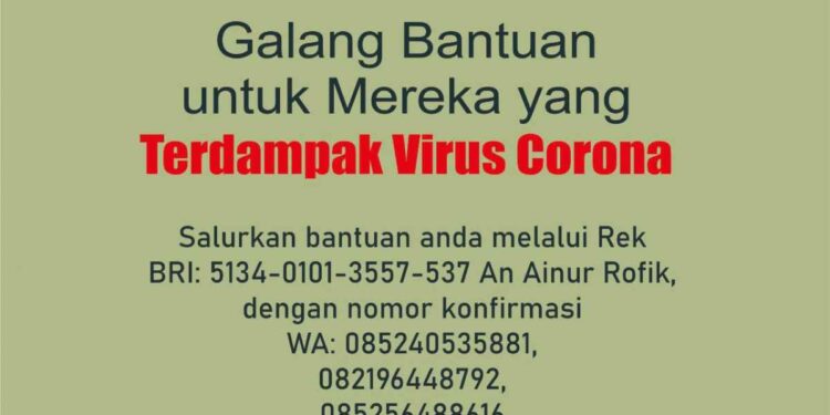 Jurnalis BMR Galang Bantuan untuk Warga Terdampak Covid-19