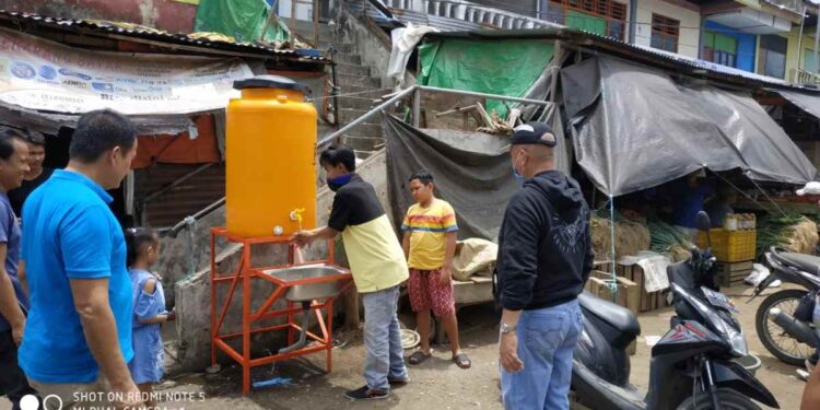 Antisipasi Penyebaran Korona, Pemkot Siapkan Wadah Cuci Tangan Di Pasar