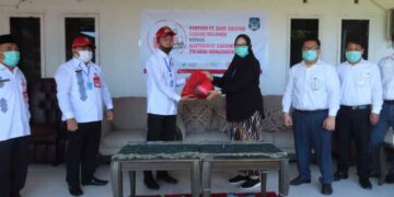 Bank SulutGo Cabang Molibagu Serahkan ke Pemda Bolsel Bantuan 500 Paket Sembako untuk Masyarakat Terdampak Covid-19