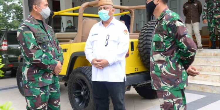 Gubernur Gorontalo Sambut Kunjungan Silaturahmi Pangdam XIII/Merdeka dalam Rangka New Normal dan Pencegahan Covid-19