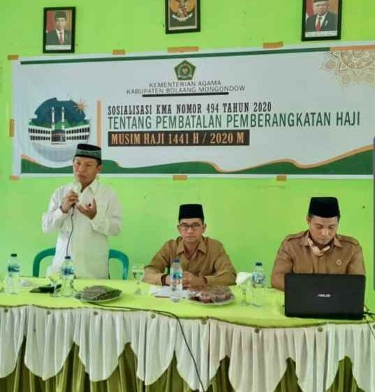 Batal Berangkat Haji Karena Covid-19, 48 JCH Bolmong Ikuti Sosialisasi KMA