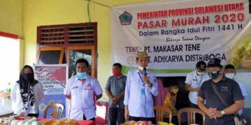 Sinergitas Program ODSK, Bolsel Gelar Pasar Murah Bantu Warga Terdampak Pandemi