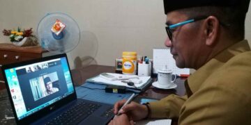 Kepala Kemenag Bolmong Rapat Virtual dengan Kakanwil, Bahas Kepatuhan ASN Pada Aturan dan Maksimalkan Sistem Pengendalian Internal   