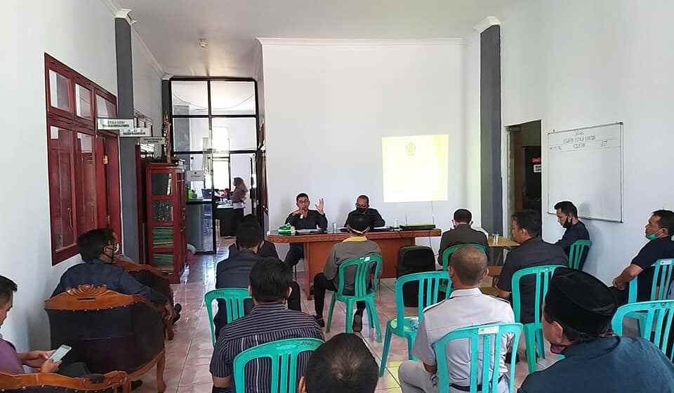 Kepala Kantor Kemenag Bolmong Gelar Rakor dan Sosialisasi SE Menag Nomor 16 Tahun 2020