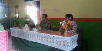 Monev Ulangan Semester, Muhtar Bonde Berikan Motivasi untuk Guru Agar Kerja Tim, Jaga Kondisi Tubuh dan Laksanakan Protokol Kesehatan Dimasa Pandemi Covid-19