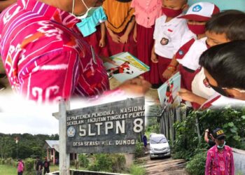 Tim Disdik Lalui Medan Extrem Kunjungi Sekolah di Pelosok Bolmong