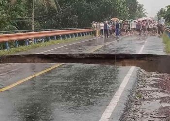 Jembatan Kosio Putus, Sebagian Wilayah Dumoga Banjir