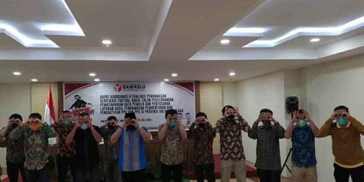 Bawaslu Boltim Ikut Rakor Pengawasan Data Pemilih dan Gakkumdu di Manado