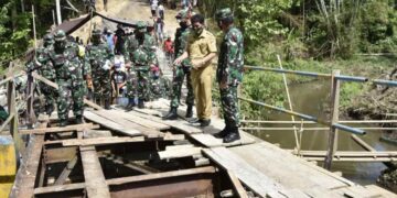 Asisten Teritorial Panglima TNI Tinjau Pelaksanaan TMMD 108 Kodam XIII/Merdeka