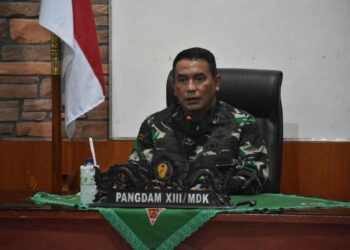 Pangdam XIII/Merdeka Kunjungi Yonif 711/Raksatama